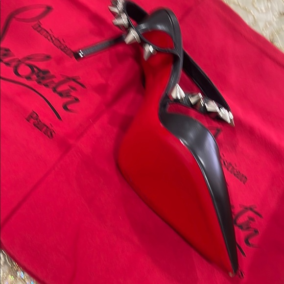 Christian Louboutin Black Studded Women\'s Shoes